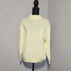 American Line By Stefano Yellow Knit Sweater